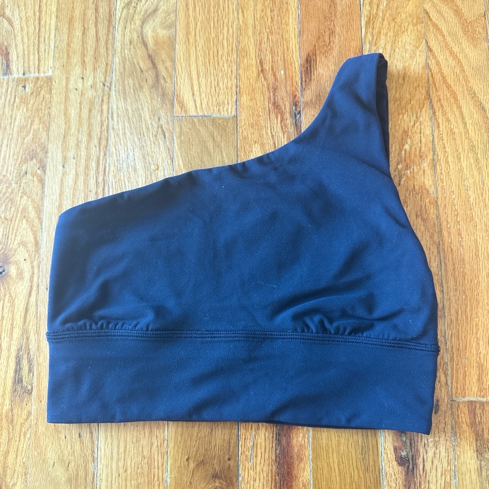 Lululemon One-Shoulder Black Sports Bra